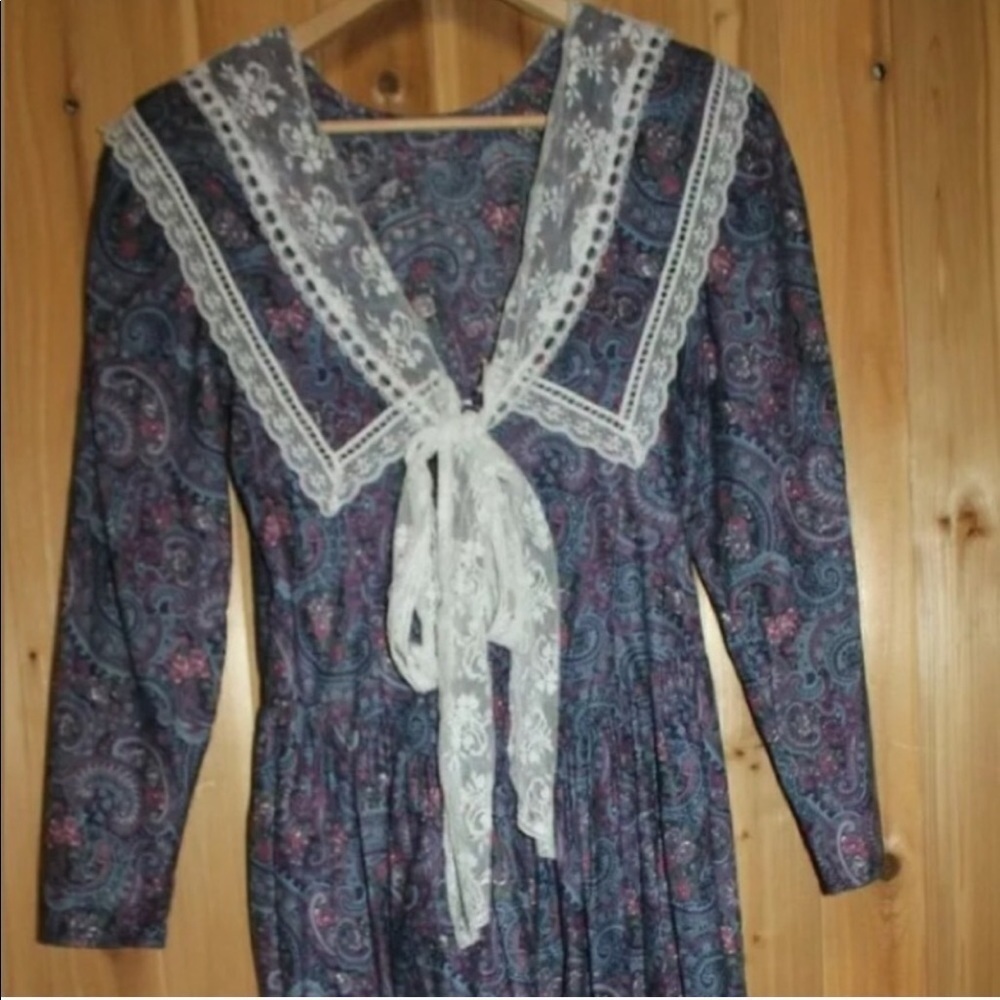 - Gunne Sax Vintage Dress lace - Picture 4 of 7
